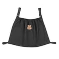 thumbnail image 1 of Sac de Rangement Suspendu pour Console Parentale Porte-Gobelet Sangle Ajustable Écureuil Noir, 1 of 8