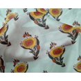 thumbnail image 4 of oneOone Silk Tabby Fabric Leaves & Floral Block Print Fabric BTY 42 Inch Wide, 4 of 4