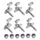 thumbnail image 1 of Llave De Afinación De Guitarra, Afinadores De Perilla De Guitarra Plateada Con 12 Tornillos Para Afinación De Guitarra Eléctrica Para Afinación De Guitarra Acústica YLSHRF Guitar Tuning Accessories, 1 of 8