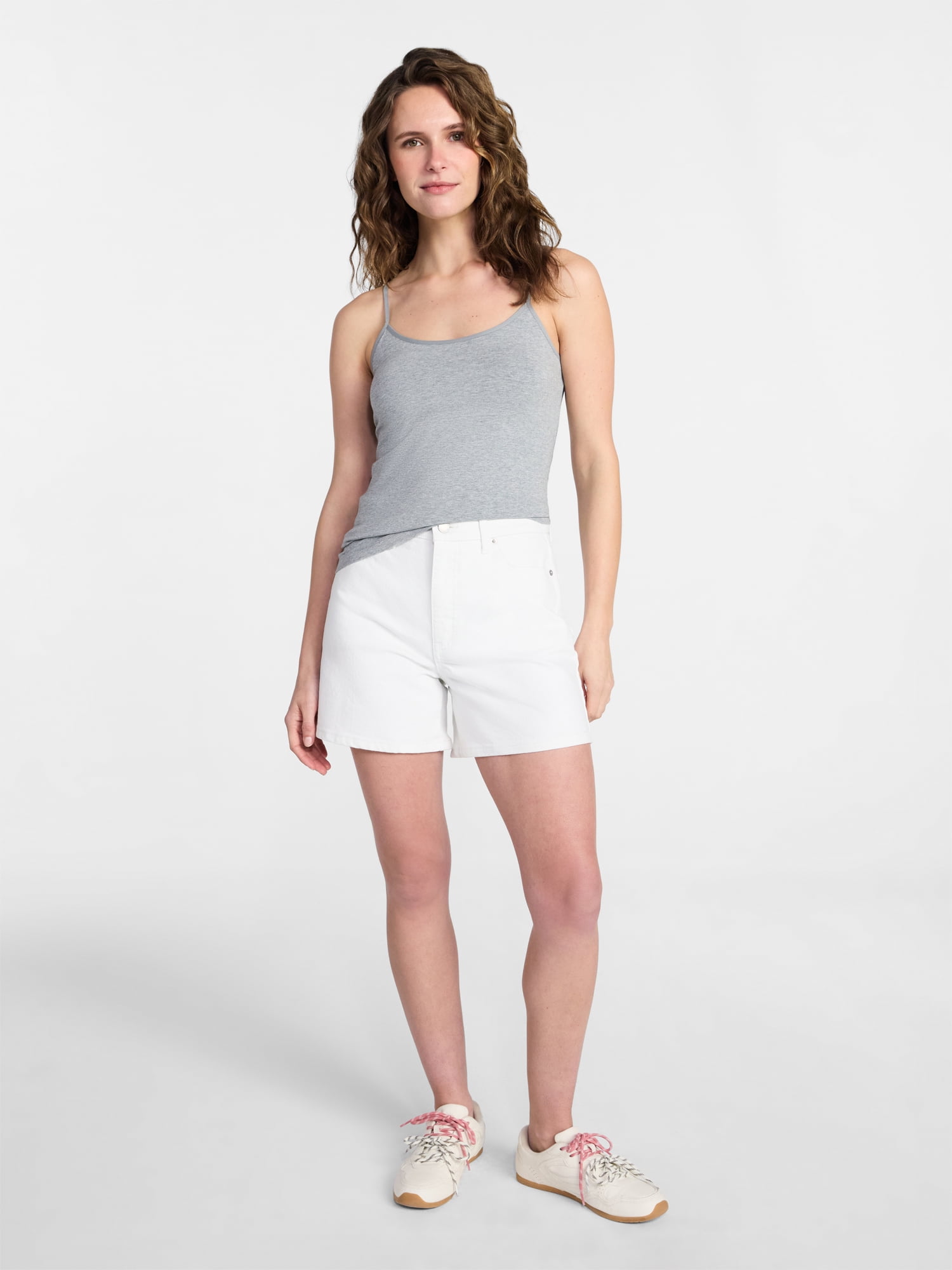 Time and Tru Women’s Cami Top with Adjustable Straps, Sizes XS-XXXL