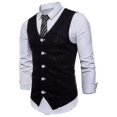thumbnail image 2 of Men's Solid Color Single Breasted Vest2XL, 2 of 3