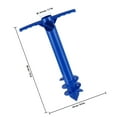 thumbnail image 2 of OULII Outdoor Umbrella Anchor Blue Plastic Ergonomic Handle for Beach Use 1Set, 2 of 8