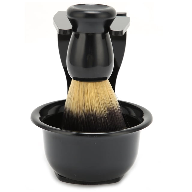 Bol à Raser, Kit de Brosse à Raser Cheveux Brosse en Nylon Brosse Douce Cheveux 3pcs pour Cadeau d'Anniversaire pour les Cadeaux de Fête des Pères pour les Hommes