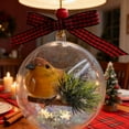 thumbnail image 4 of 3D Christmas Ornament with Floating Birds, Music Box & Snow Globe Effect - Realistic Hanging Decor for Holiday Tree, 4 of 5