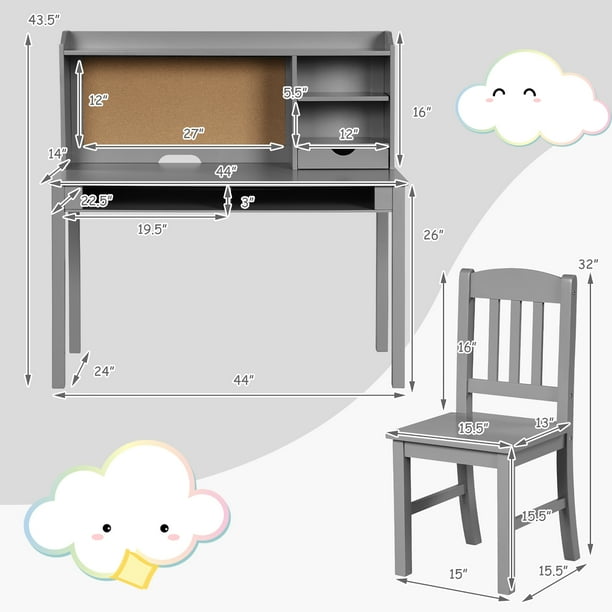 Desk and chair set walmart cheap