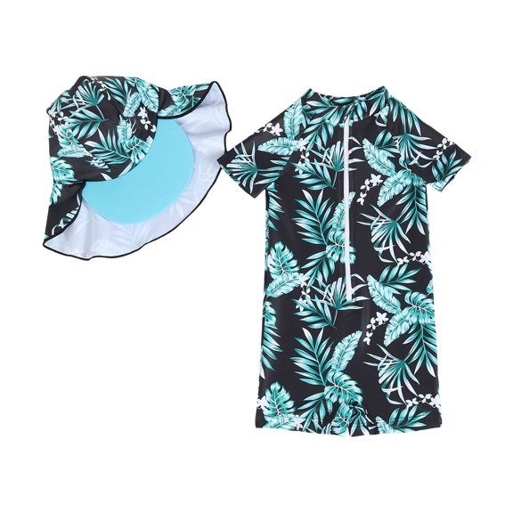 Gerichy Boys Swim Set, 2T 3T 4T 5T Swimsuit Boys Kids Toddler Baby Girls Spring Summer Print Long Sleeve Tops Shorts Swimwear Swimsuit
