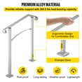 thumbnail image 4 of VEVOR Stair Railing Hand Rail Kit Fit 2 or 3 Steps Alloy Metal Step Handrail, 4 of 9
