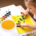 thumbnail image 2 of Sinyiin Kids Art Supply Large Inks Pads Finger Painting Toy Safe Craft Project Stamp Pad, 2 of 7