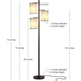 thumbnail image 3 of Brightech Lanterne Dimmable pour Arbre Lampe de Sol pour Salon, Bronze, 3 of 12