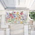 thumbnail image 3 of Springtime Wildflower Blossoms Printed Outdoor Door Mat, design by Jenny Faw, 18"x30", 3 of 8