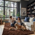thumbnail image 4 of Rugs for Living Room 5x8, Alfombras para Salas Shag Large Plush Soft Area Rug, Shaggy Carpets for Bedroom, Kids Boys Girls Home Decor Aesthetic(Coffee, 5 x 8), 4 of 14