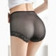 thumbnail image 4 of Gibobby Panty Microfibra con Encaje Ropa interior elástica cintura para mujer, bragas suaves altas, bragas sexis encaje flores para mujer, Bikini bordado, bragas para mujer（Negro， L), 4 of 5