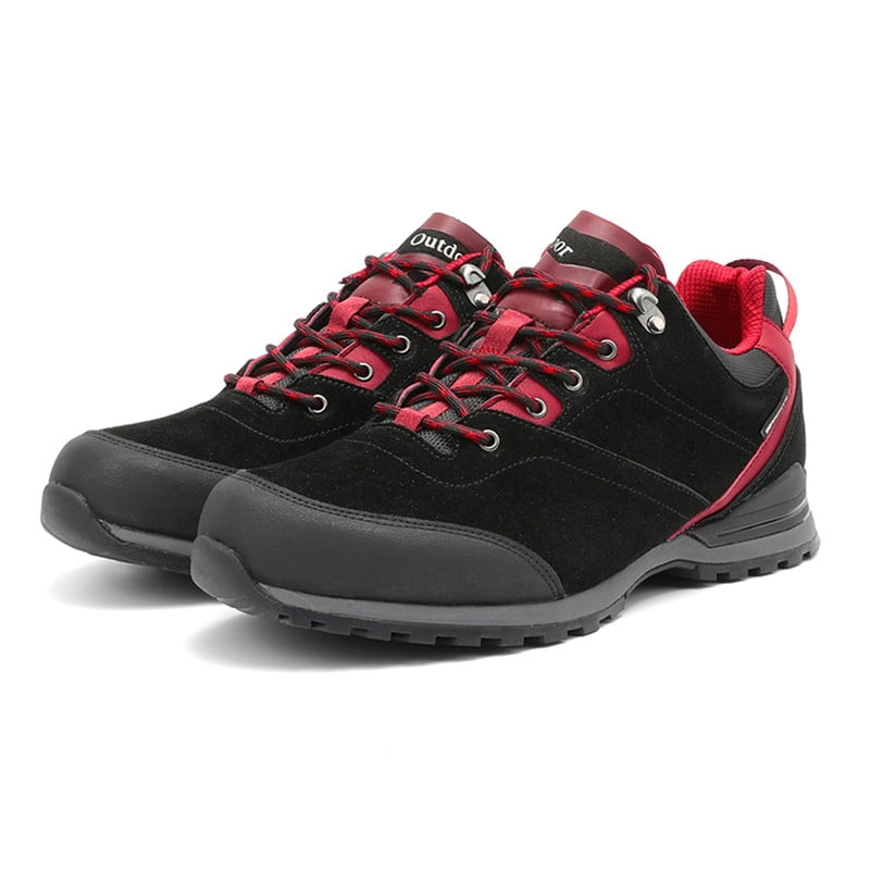 BETOOSEN Mens Outdoor Trekking Sneakers Waterproof Hiking Shoes Breathable Suede Leather Lightweight Walking Shoes