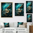 thumbnail image 4 of Designart "Surreal Sonata On The Blue Piano" Music Floater Framed Canvas Prints, 4 of 5