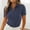 Navy, variant on Easter Shirt Going Out Tops for Women Lacey Womens Shirts 2025 Casual Tops V Neck Business Work Blouses Button down Short Sleeve Shirts Ribbed Knit T Shirt Shirts for Women Long Sleeve Button Up