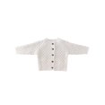 thumbnail image 1 of Baby Coat Monochrome Lozenge Pattern Knit Button Loose Breathable Jacket, 1 of 5