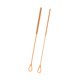 thumbnail image 4 of 2 cepillos limpiadores de pajitas de silicona, largos y ligeros, para colgar. Naranja, 4 of 9