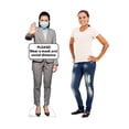 thumbnail image 3 of Social Distance Mask Standee Female, 3 of 3