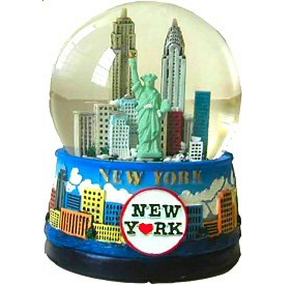 New York Snow Globe 65MM Skyline 614, New York Snow Globes, New York