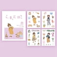 thumbnail image 2 of Hermosa pegatina de sobre Washi para cuaderno, diario, libro, cuenta de mano (mente floral), 2 of 2