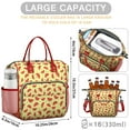 thumbnail image 5 of Watermelon Print Insulated Lunch Tote Bag - Leakproof Cooler Bag for Office, Beach & Summer Party, Multi-Pocket Waterproof Thermal Tote for Fruits & Food, 5 of 5