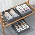 thumbnail image 5 of Vikakiooze Non-woven Fabric 3 Set Collapsible Closet Cabinet Organizer Underwear Storage, 5 of 6
