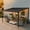 Black,8*12, variant on Fehomix 8' x 10' Wall Mounted Metal Pergola, Waterproof Galvanized Steel Roof Lean-To Patio Cover, Heavy Duty Outdoor Attached Pergola for Backyard, Garden, BBQ & Storage Shelter, Black