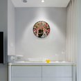thumbnail image 5 of Yayeee Wall Clock Battery Operated 11.9" Silent Quartz Non-Ticking for Living Room Decor, Abstract Boat Ride, 5 of 8