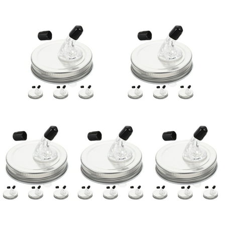 

HOMEMAXS 20 Sets of Wine Spout Lid Oil Bottle Nozzle Lid Liquor Pour Spout Lid Mason Can Pourer Lid Wine Pourer