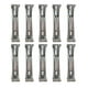 thumbnail image 5 of 10 piezas de perchas para canalones de 5 pulgadas con tornillos preinsertados, Clips de soporte resistentes profesionales plateados, protector de, 5 of 9
