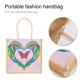 thumbnail image 4 of (GT5012) Bolso Mano Con Diamantes DIY Portátil Almacenamiento Lino Mariposa Amor, 4 of 8