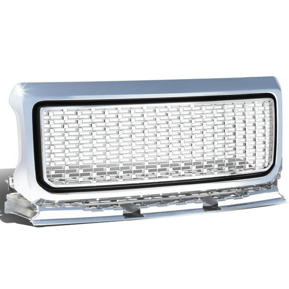 DNA Motoring For 15-18 GMC Canyon Chrome Polished Denali Style Front Bumper Hood Grille