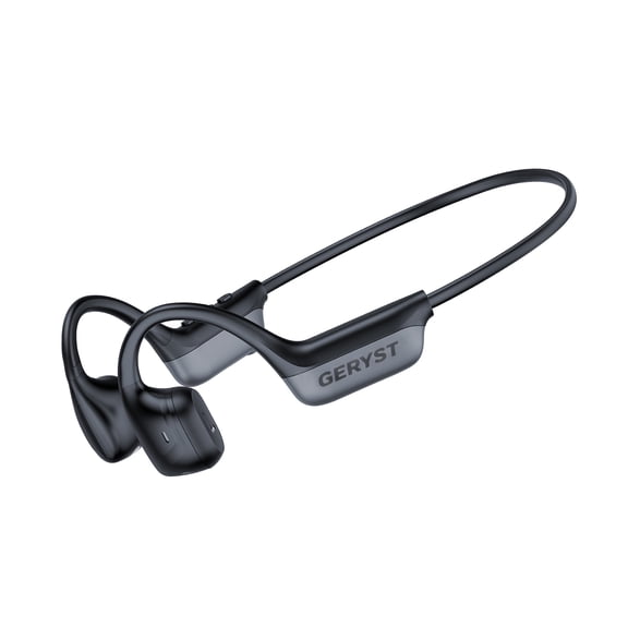 Bone Conduction Headphones, Wireless Bluetooth Earbuds 10H Playtime Sports Earphones with Mic, IPX4 Sweatproof for Hiking, Cycling, Running, Black