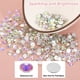 thumbnail image 5 of Uxcell 1600Pcs SS16 Redondo Flatback Cristal 3.8-4.0-mm Vidrio Piedras de strass Plata AB, 5 of 7
