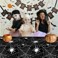 thumbnail image 4 of HengDidi Halloween Themed Table Cover: Festive Dining Decor 137x274cm Plastic Reusable Washable for Indoor Outdoor Party, 4 of 6