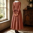 thumbnail image 5 of Colonial Dress for Women Modest Prairie Colonial A Line Dress Civil War Dresses Pioneer Costume Dress, 5 of 10