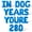 Blue, variant on Letter Balloons - IN DOG YEARS YOURE 280 16" Inch Alphabet Letters Foil Mylar Balloon 40th Birthday Party Banner (Gold)
