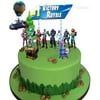 Video Game Cake Toppers Kit - Llama Loot Chest Cake Decorations - Birthday Party Supplies for Gamers Boys Girls Kids