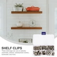 thumbnail image 2 of OULII 113Pcs Silver Nickel Plated Iron Shelf Pegs Cabinet Shelf Supports Rust Resistant for Home Use, 2 of 8