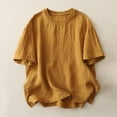 thumbnail image 2 of Women's Tops, Women T-Shirt Oversize Boyfriend Style Basic Tees Casual Loose T-Shirt, 2 of 8