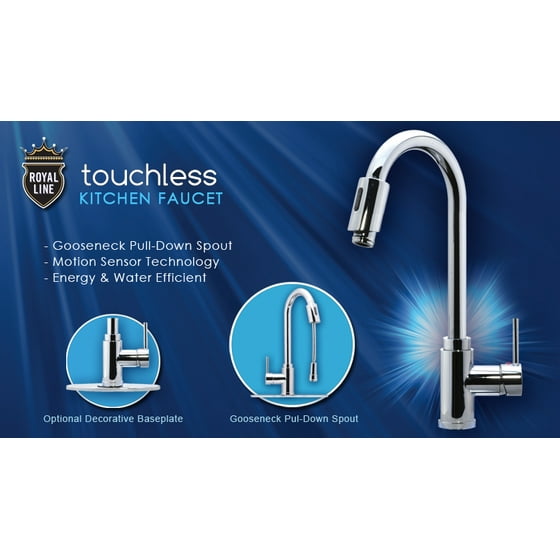 Royal Line Touchless Automatic Kitchen Faucet Infrared Motion