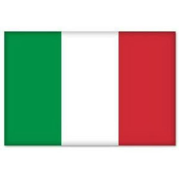 Italy Italia Italian Flag Bumper Sticker Decal 5" x 4"
