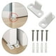 thumbnail image 3 of 2 piezas de guías de piso para puertas corredizas de granero, guía de riel inferior silenciosa y suave para pequeña sala, 3 of 9