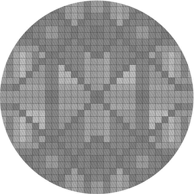 Ahgly Company Tapis Rond Lavable en Machine Intérieur Transitionnel Gris Foncé, 6 Pieds Rond