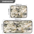 thumbnail image 3 of 2-Piece Kitchen Rugs Set Non-Slip Mats Carpet Floor for Kitchen, Bathroom (19.7"x27.6" & 19.7"x47.2") Lily Motifs Pattern, 3 of 7