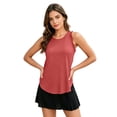 thumbnail image 7 of Women Summer Workout Tank Tops Ruffle Sleeveless Racerback Crewneck Casual Loose Running Gym Athletic Yoga Tee Shirts, XL, 7 of 7