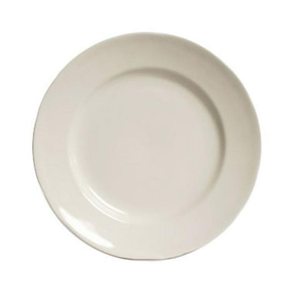 Tuxton China TSC-016 Shell 10.88 in. Scalloped Edge Plate - American White - 1 Dozen