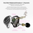 thumbnail image 4 of Sidaley Auriculares KZ ZS10 pro, tecnología híbrida a prueba de sudor, auriculares deportivos con cable, auriculares portátiles para caminar, sonido, Cables de audio/vídeo Púrpura con micrófono, 4 of 6