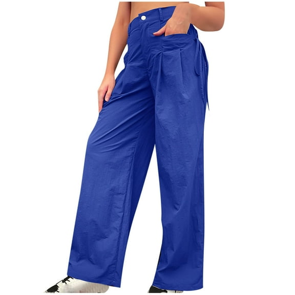 Dianli Trousers for Women High-Waisted Multiple Pockets Overalls Solid Casual Fashion Loose Elegant Street Style Design Sense Multi Pocket Overalls High Waist Sports Pants