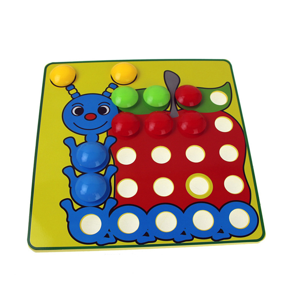 color matching mosaic pegboard